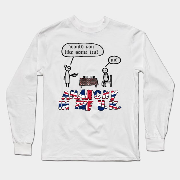 Anarchy in the UK Long Sleeve T-Shirt by paulcutler